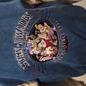EUC SNOW WHITE 7 DWARFS BASEBALL STYLE JACKET MED